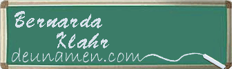 Bernarda Klahr Visitenkarte